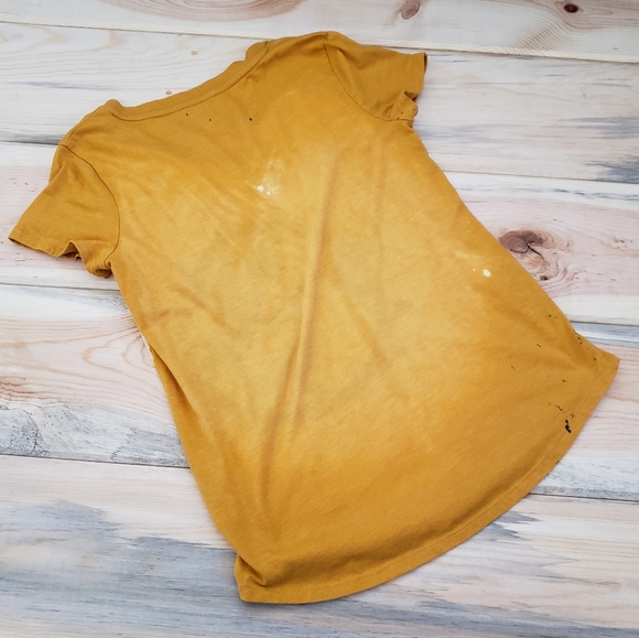 Unique and upcycled acid washed Merona V-neck - Picture 3 of 3